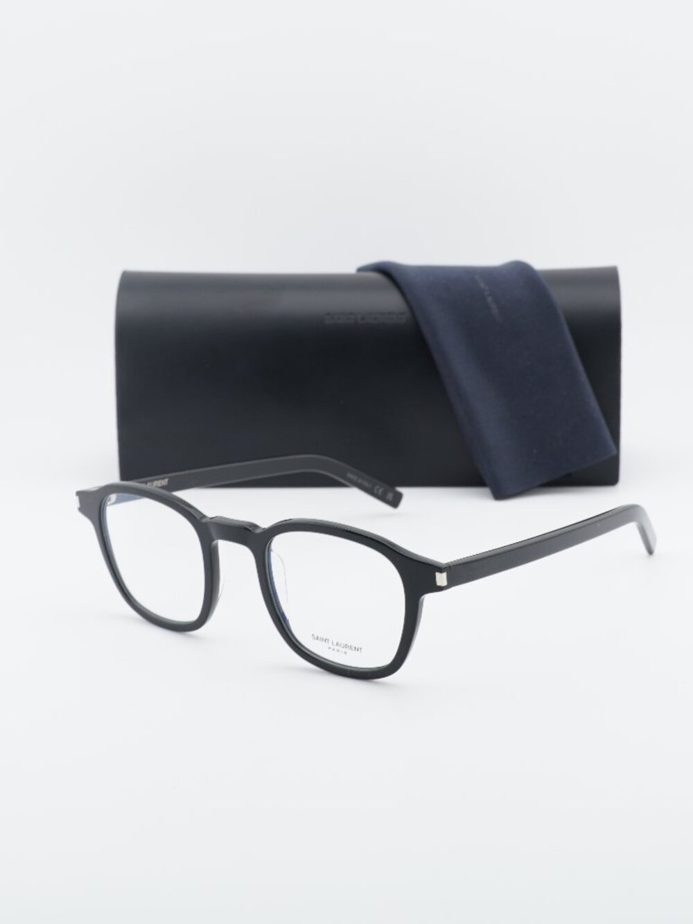 Saint Laurent SL 549 SLIM OPT 001 Square Eyeglasses 47mm - Black